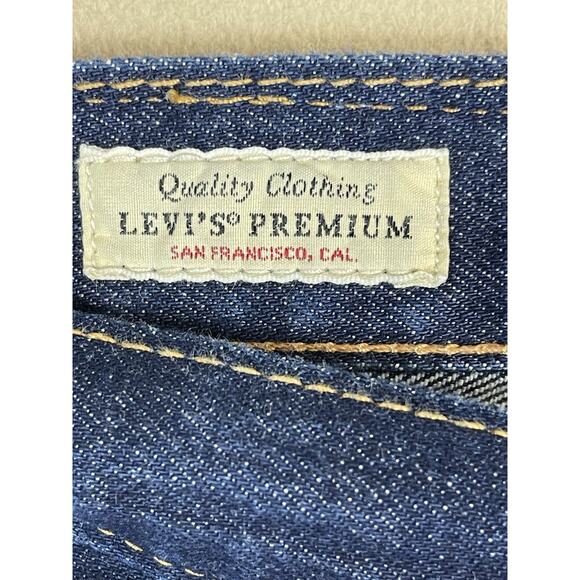 Levis 501 93 Jeans Mens‎ 28x30 Blue Straight Leg Relaxed Fit Dark Wash Mid Rise - Picture 4 of 16